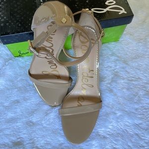 Sam Edelman Ariella Nude Patent Heels